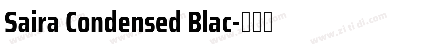 Saira Condensed Blac字体转换